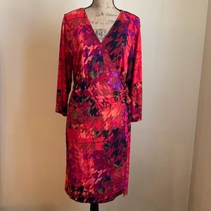 Plus Size Soho Apparel Red Wrap Dress Size 2x